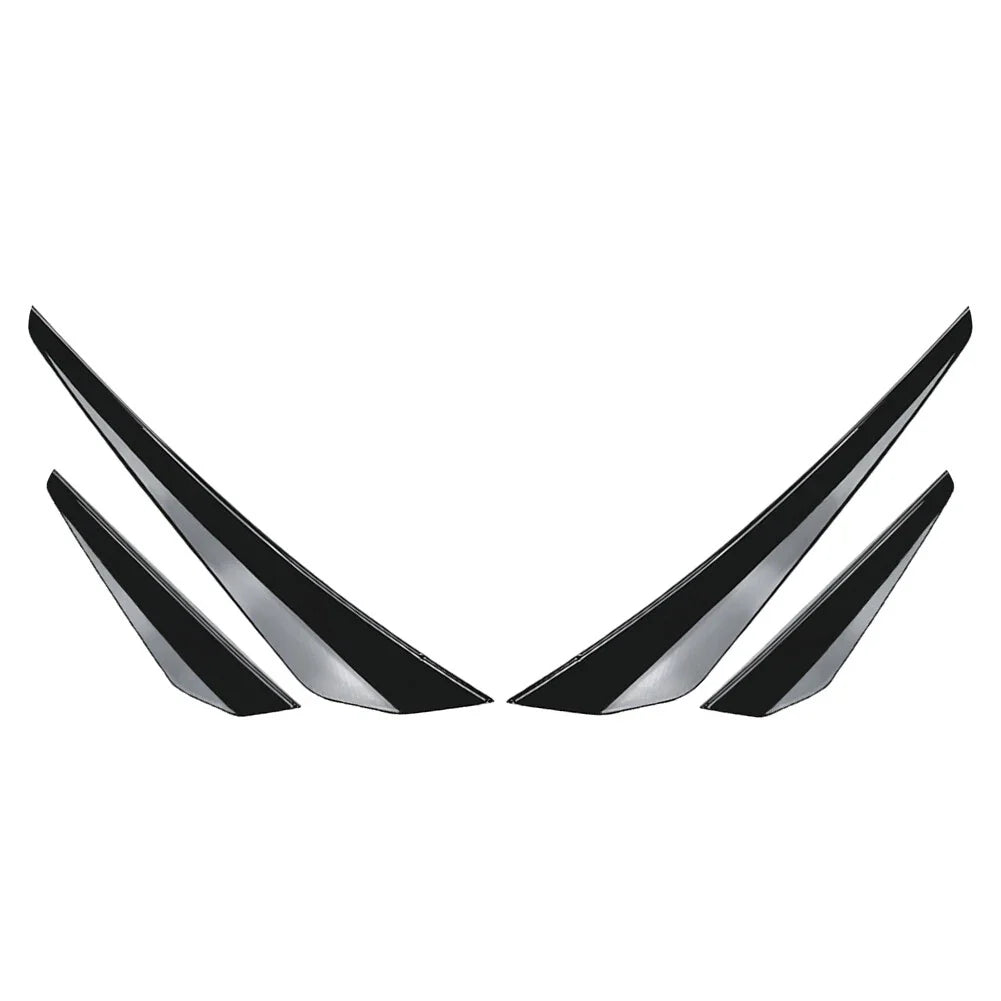 Front Bumper Side Spoiler Splitter for VW Golf 8 GTD GTE R Line (2020-2023)