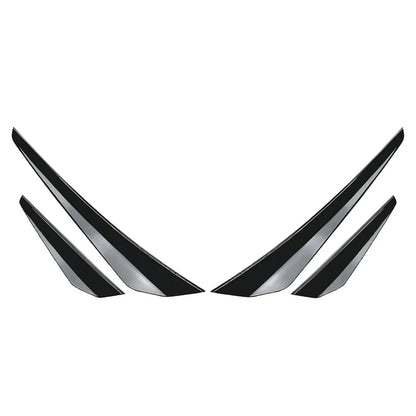 Front Bumper Side Spoiler Splitter for VW Golf 8 GTD GTE R Line (2020-2023)