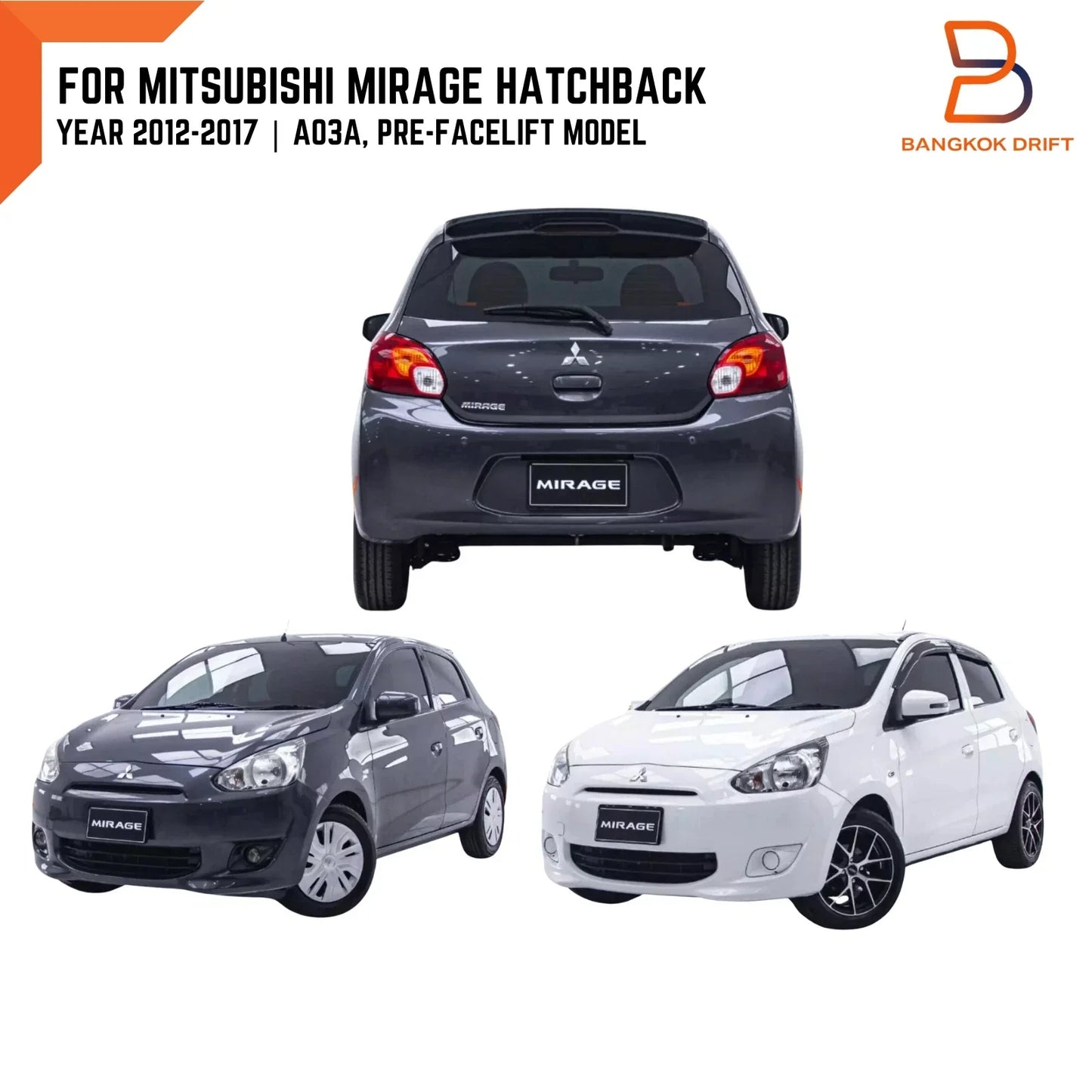 Right Tail Lamp for Mitsubishi Mirage Hatchback (2012-2017)
