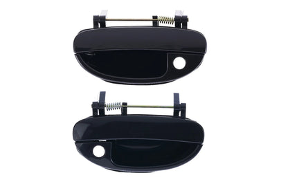 2 x Front LH+RH Smooth Black Outer Door Handle for Daewoo Nubira (1997–2003)