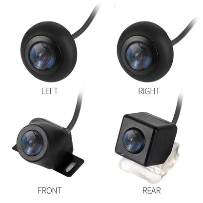 360° Seamless Panoramic Parking Monitoring System + 4 x Waterproof Cameras for Car