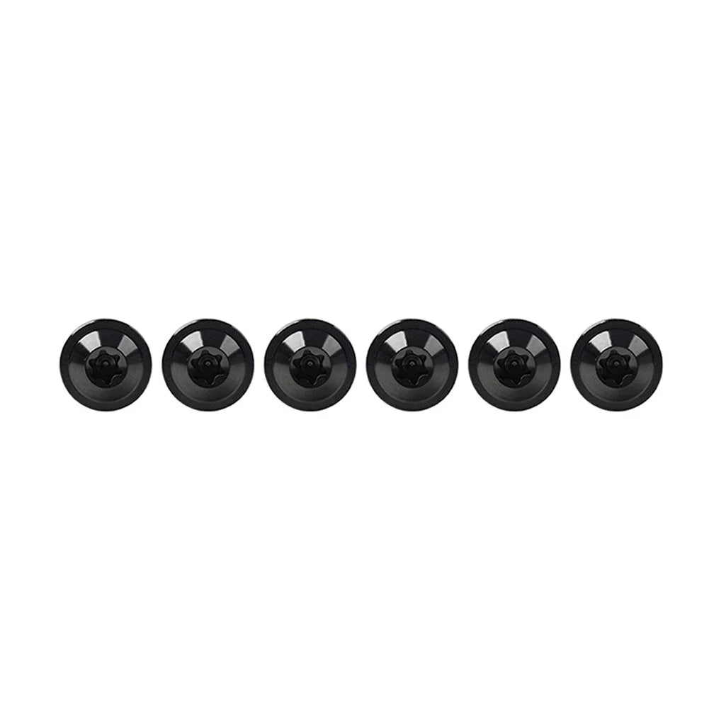 6 x Black Titanium M6x20mm Torx Head Bolts for Bike Motorcycle