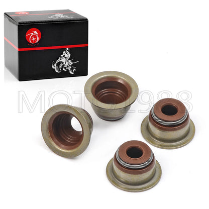 Valve Stem Seals 4 x for Ezgo 295/350cc 4-Stroke Gas (1991–2024)