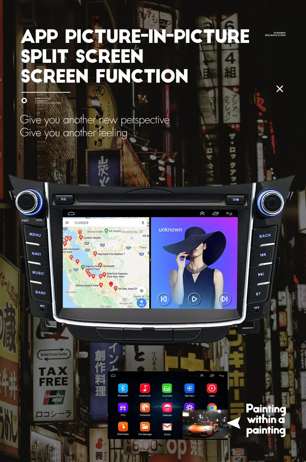 7" Android Stereo GPS Navigation for 2011-2017 Hyundai I30 Elantra GT