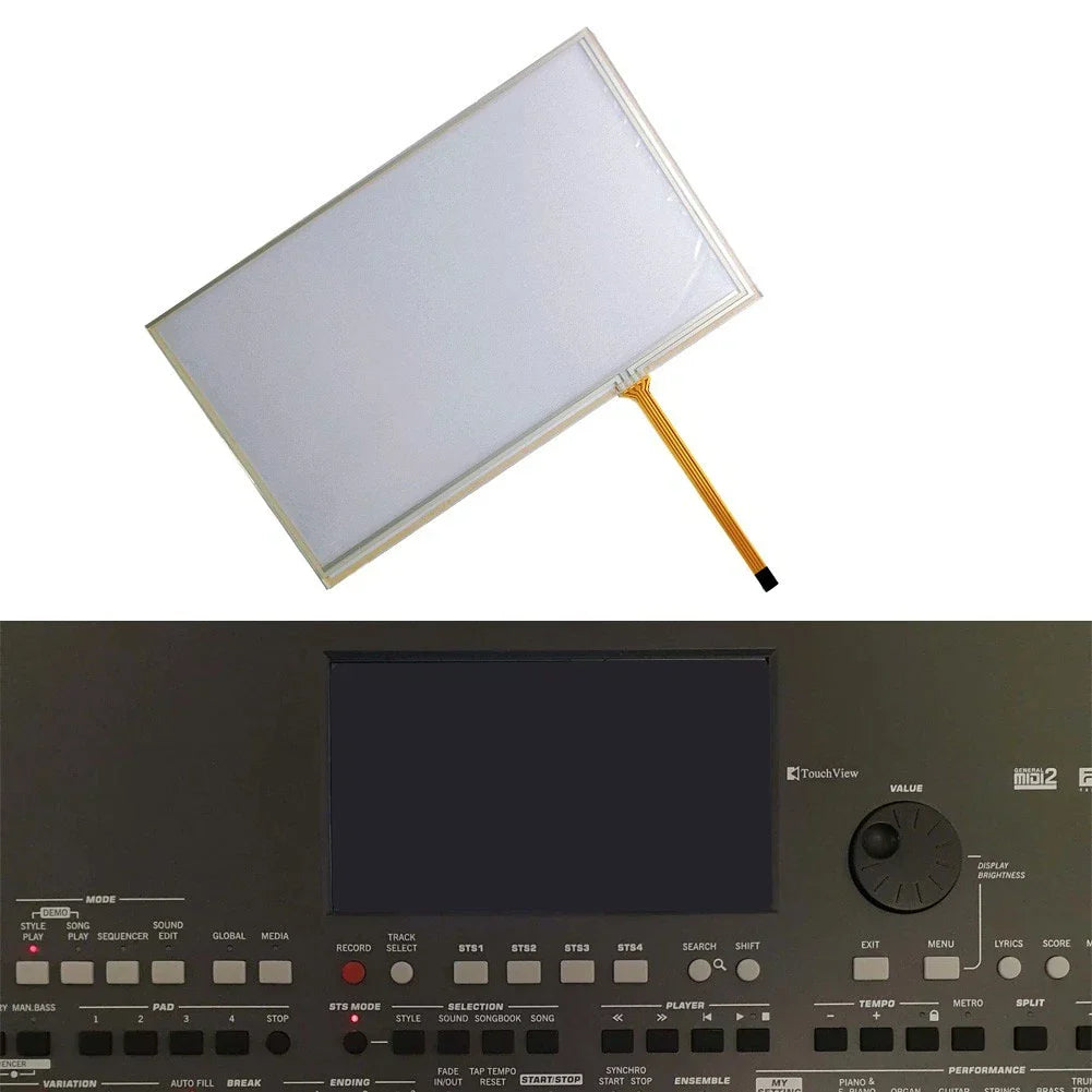 4-Wire Resistive LCD Touch Screen Panel Glass for KORG PA600 PA900