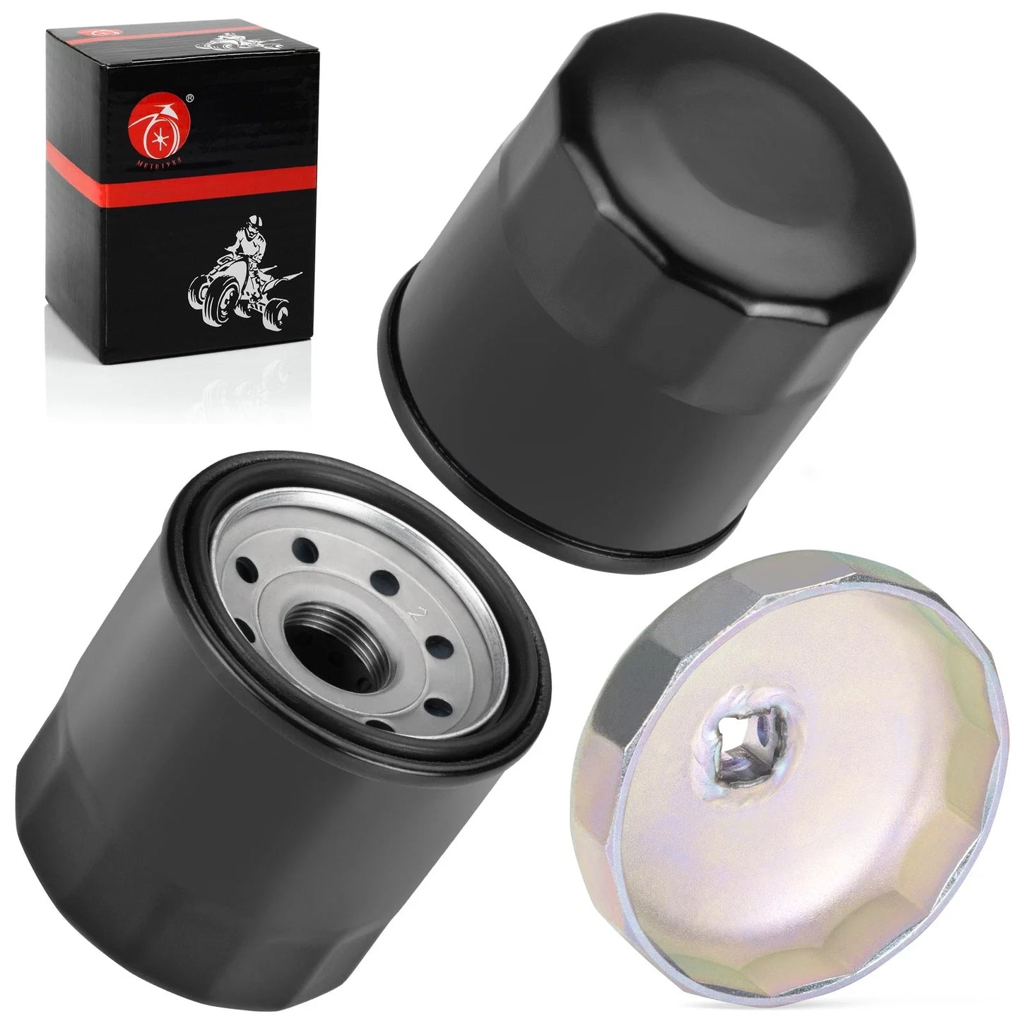 2 x Oil Filter with Wrench Tool for Honda CB1000R (1994–2019)