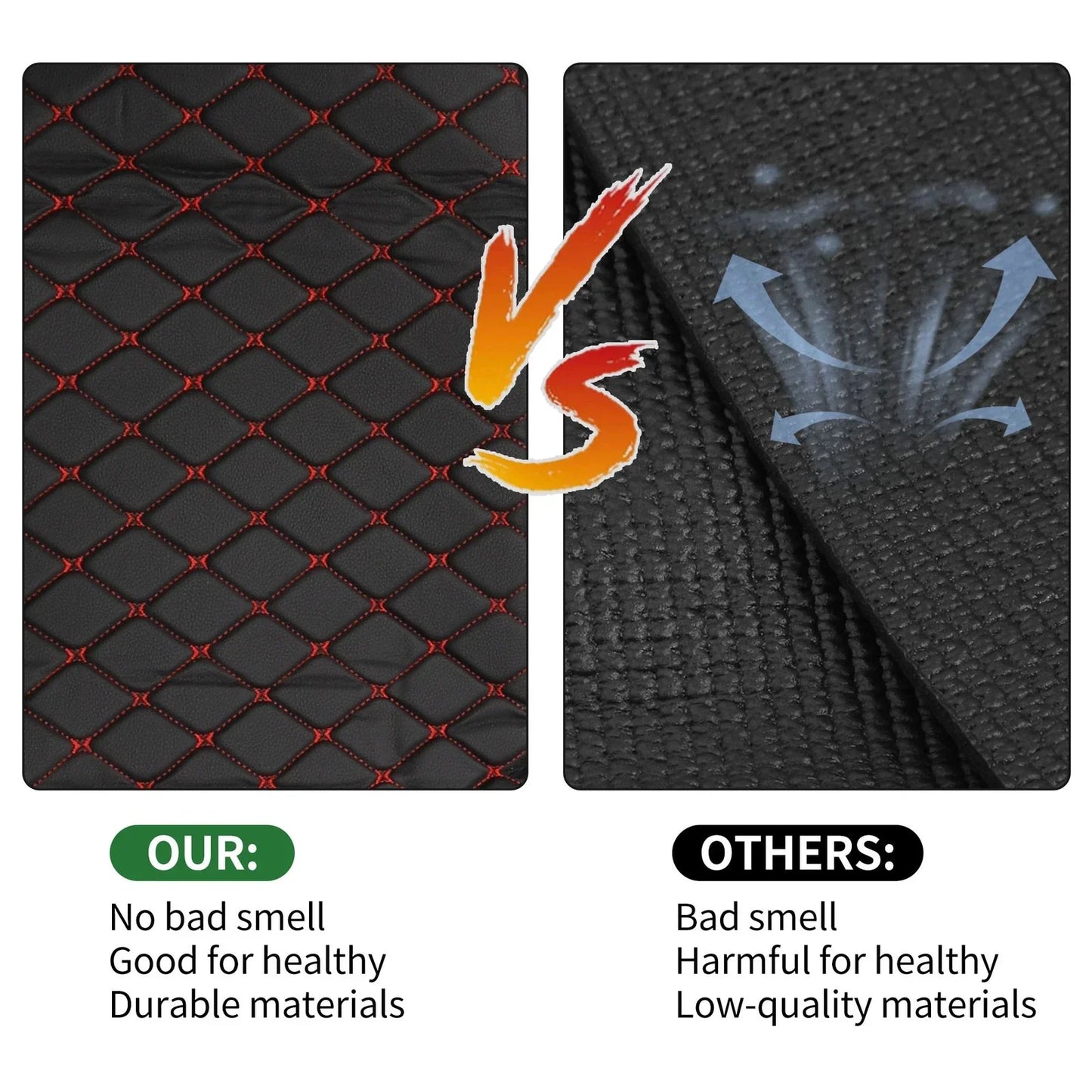 Flat Face Cargo Liner Trunk Mat for Honda CRV Hybrid (2017-2021) Black XPE