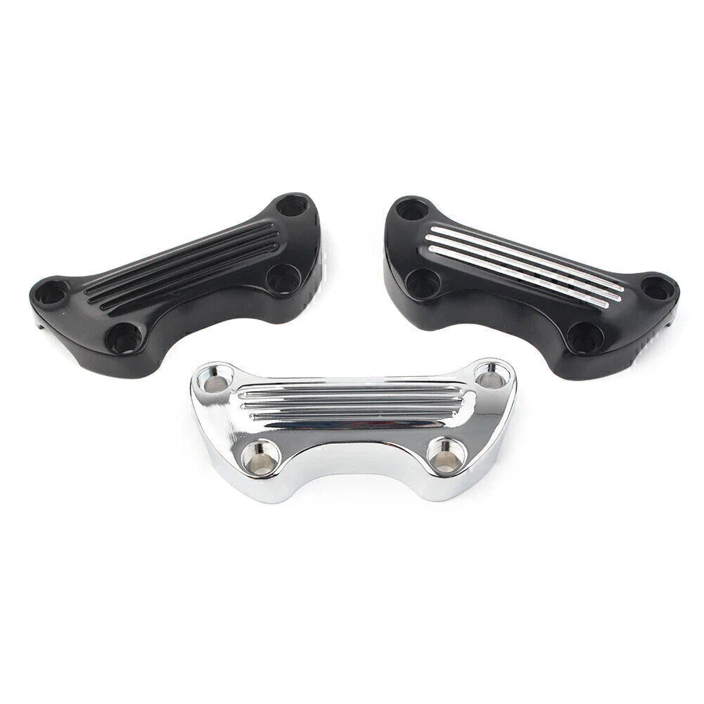 1" Handlebar Riser Top Clamp Cover for Harley Sportster Softail Dyna (2004-2023)