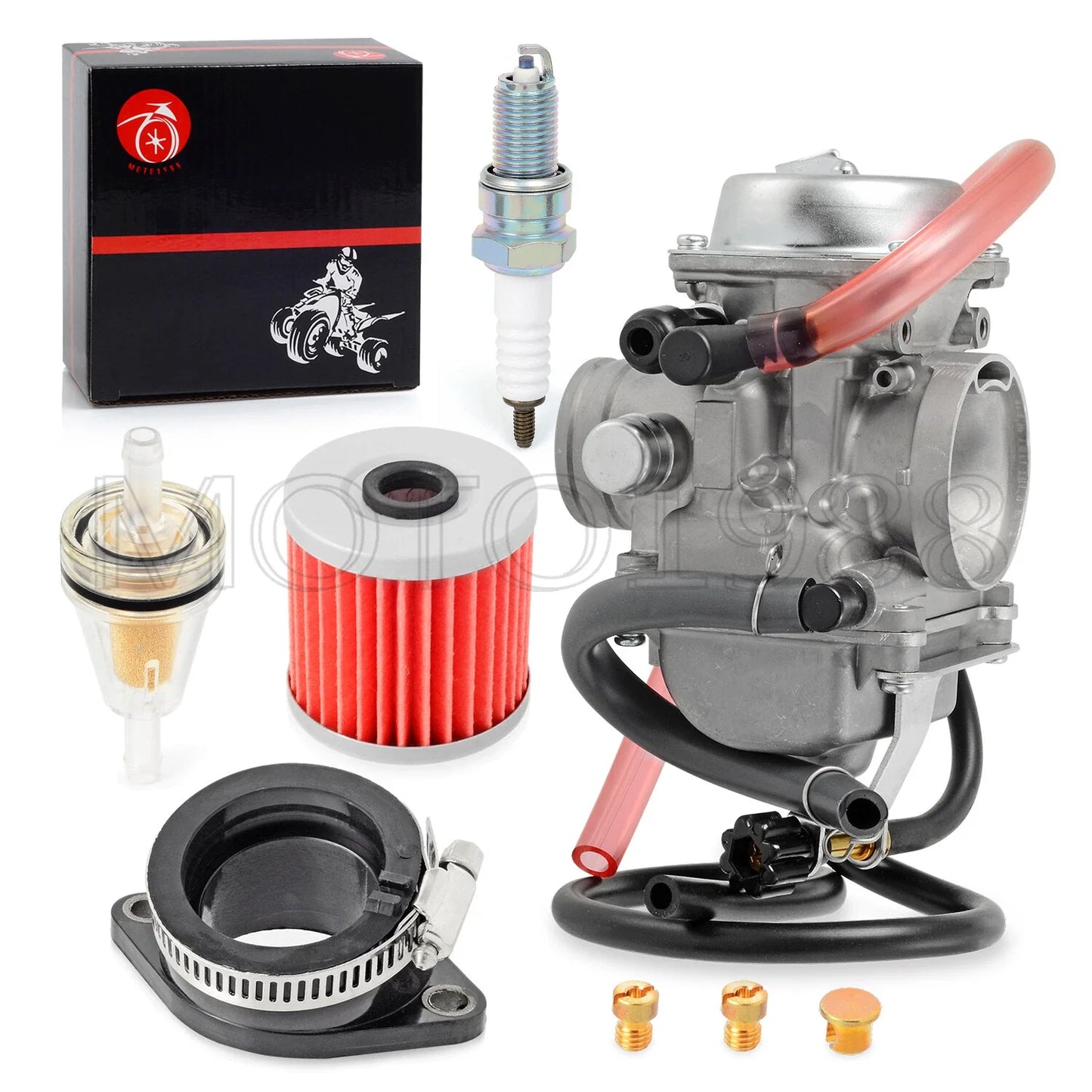 Carburetor Carb & Intake Manifold for Kawasaki KLF300-C Bayou 4x4 (1996–2005)