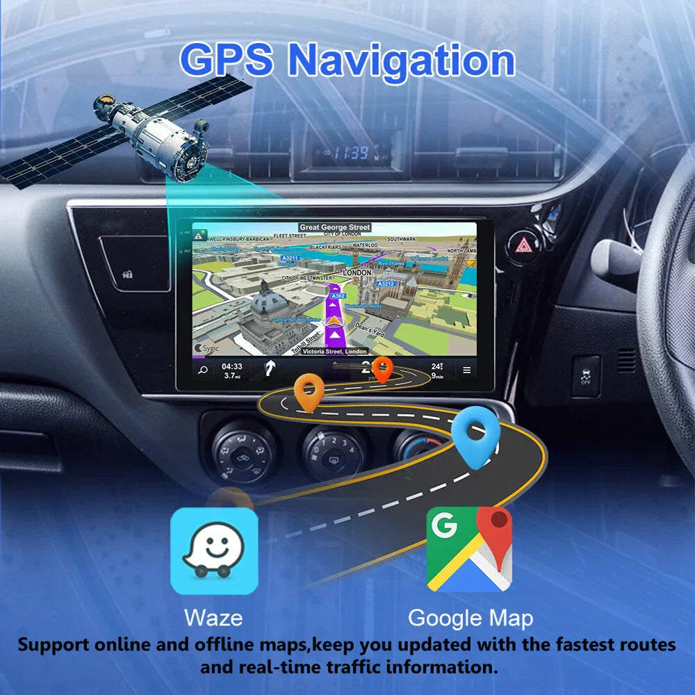 9'' Wireless Carplay Android Auto Head Unit for Toyota RAV4 (2019 - Present)