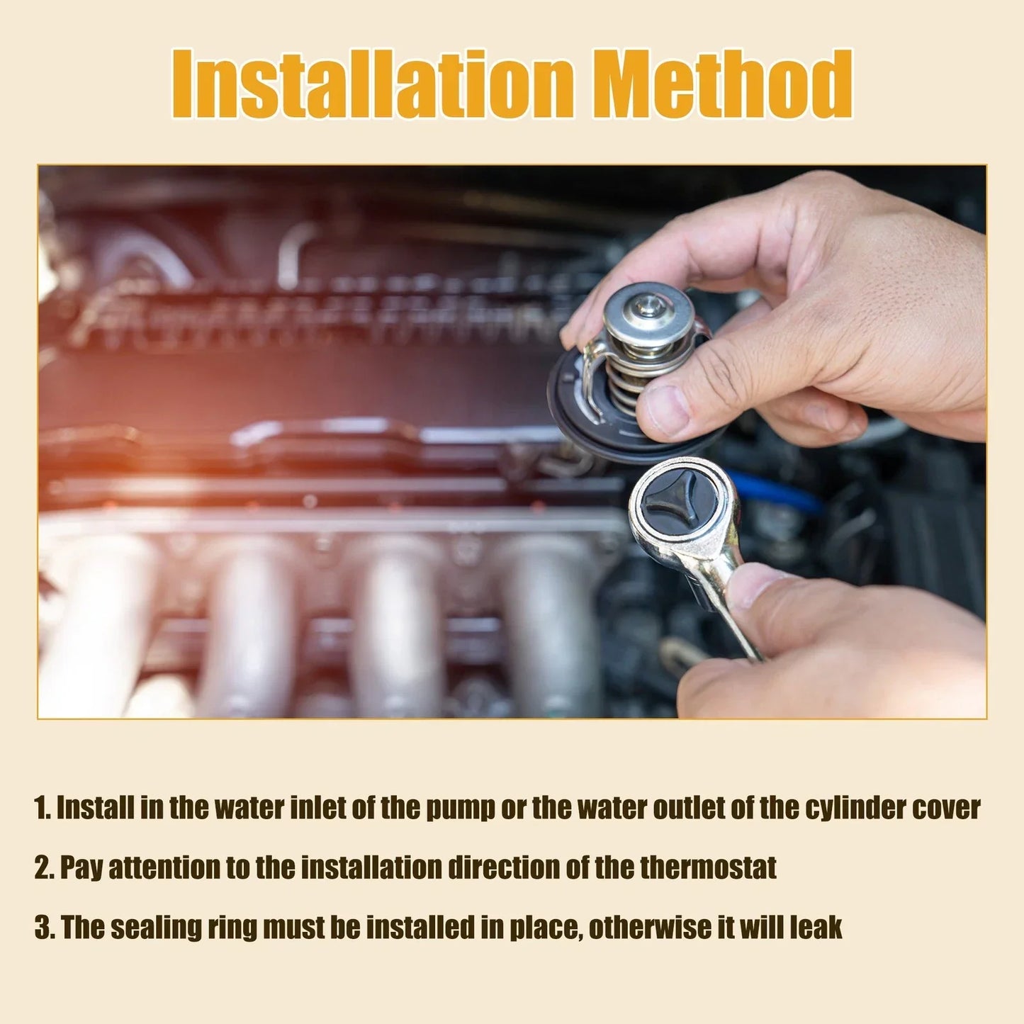 Coolant Thermostat Housing Assembly for Mercedes-Benz C230 (2003-2010)