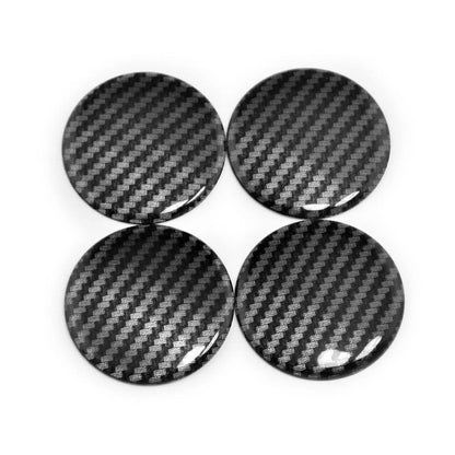 4x 50mm Aluminum Hub Center Cap Shell Sticker Paster Decor for Car