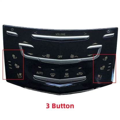 3 x Button Seat Light Type Air Conditioning Panel for Cadillac ATS XTS CTS SRX (2013-2019)