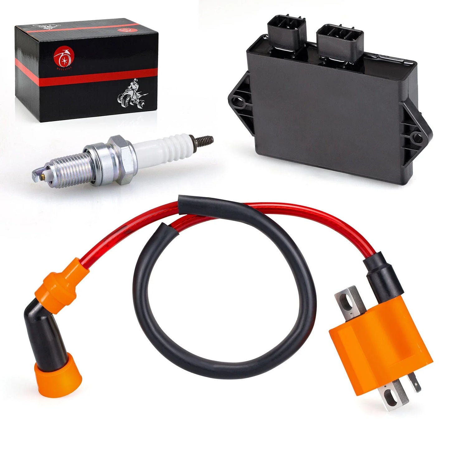 Ignition Coil CDI Spark Plug for Yamaha Warrior 350 (1997–2001)