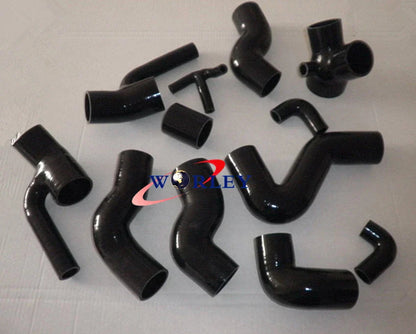 BLACK Silicone Boost Hose for Audi S4/RS4/A6 2.7L V6 Twin Turbo (97-02)