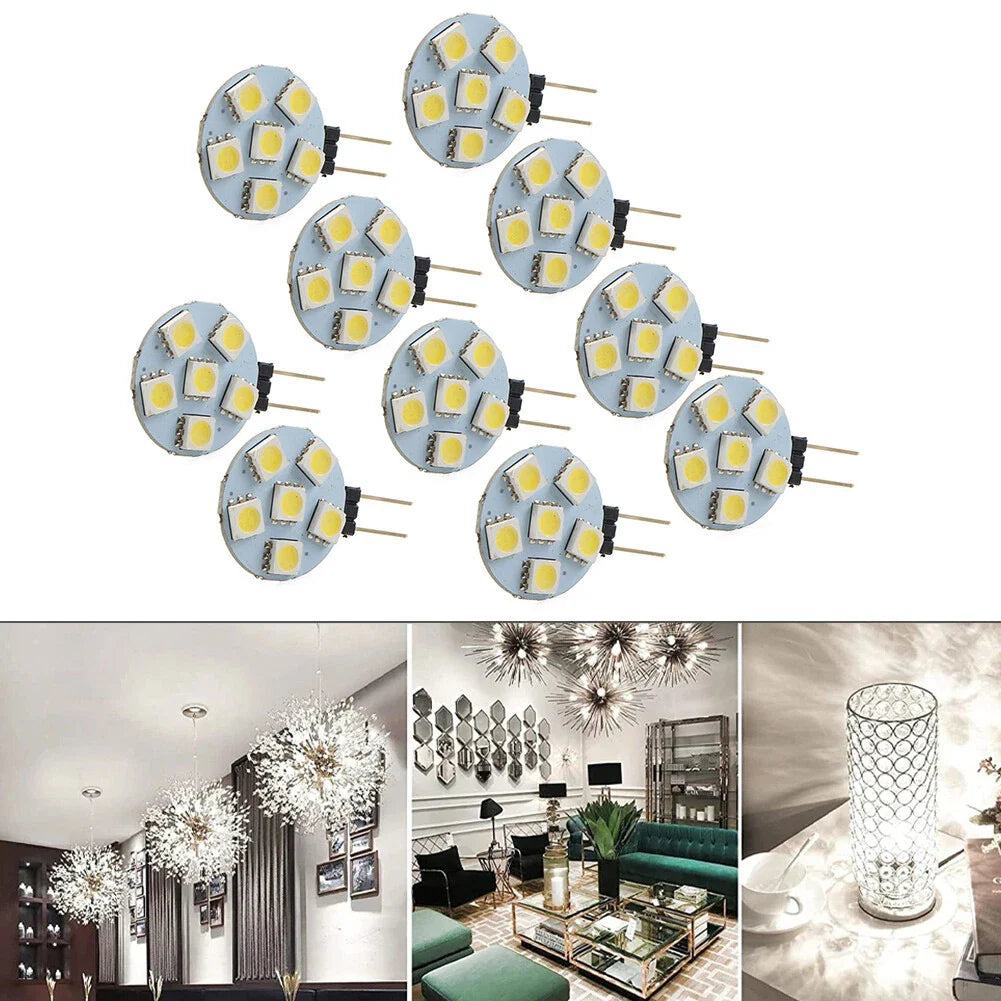 10 x DC12V G4 5050 SMD 6 LED Bulb Lamp for Car