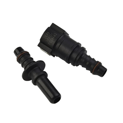 Fuel Line Hose Connector Black Nylon Pipe Connector Quick Release for Vehicle