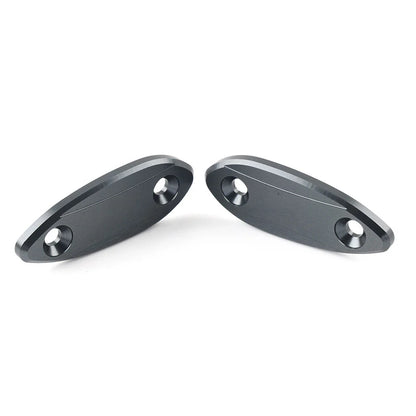 Titanium Motorcycle Mirror Block Off Base Plates for Kawasaki ZX6R (2009-2012)