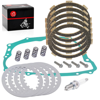 Clutch Friction Steel Plates Kit w/ Gasket for Honda XR200R (1981–2002)