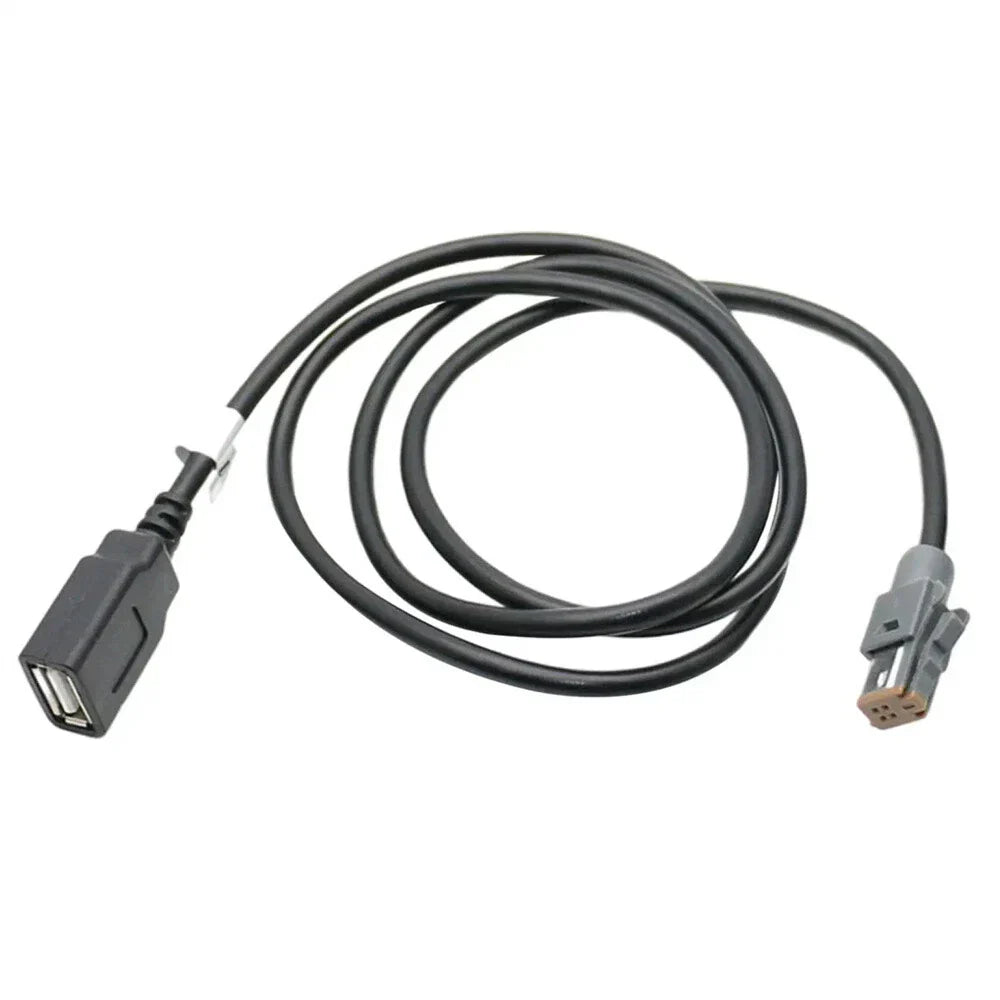AUX Audio Input Media Data Wire Plug to USB Adapter for PR43 MR52