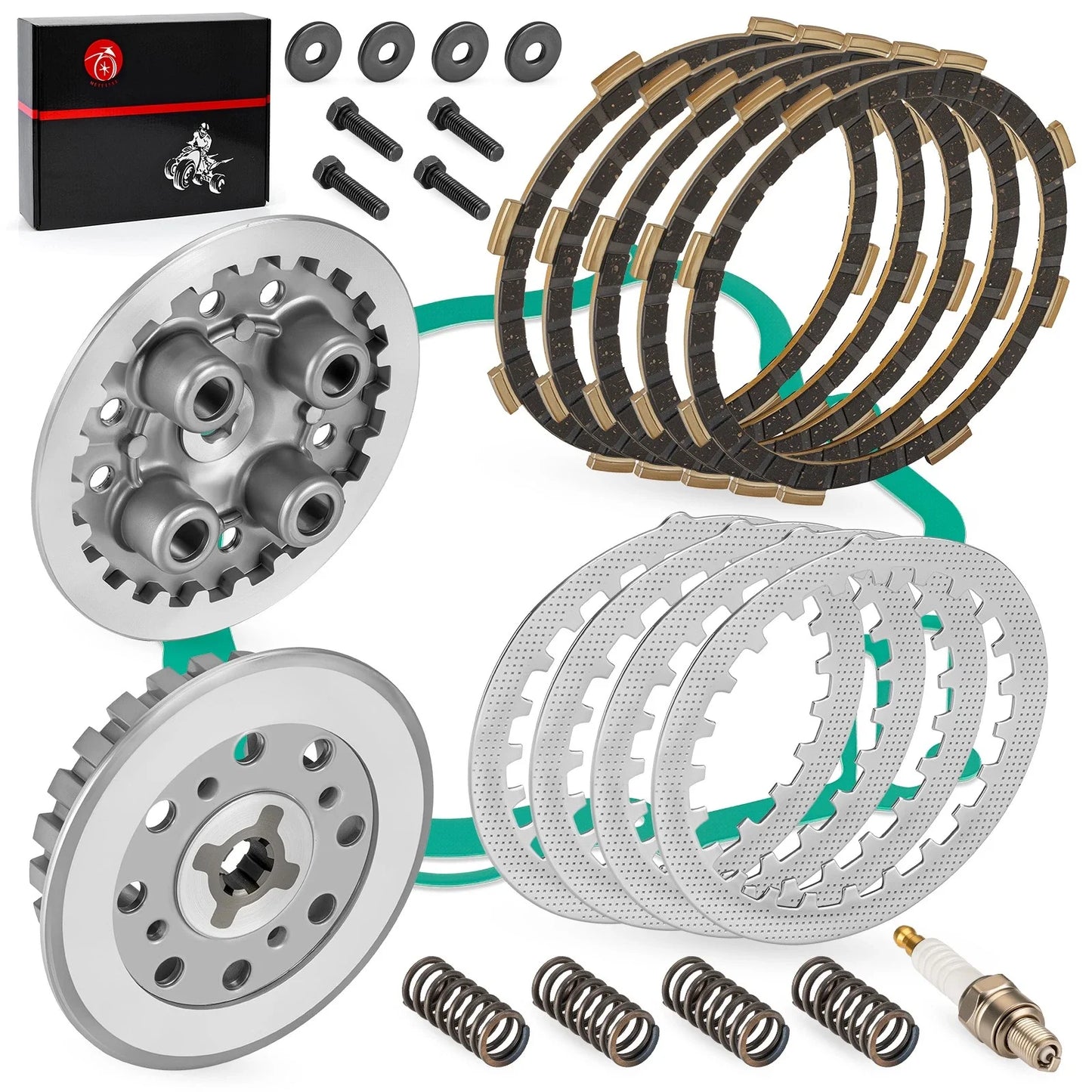 Clutch Out Pressure Hub Friction Steel Plate for Yamaha TTR125E TTR125L TTR125LE (2003–2010)