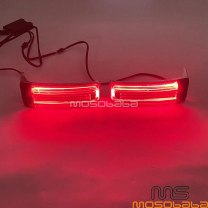Rear LED Brake Saddlebag Lights for Harley Touring Street Glide Road King (97-13)