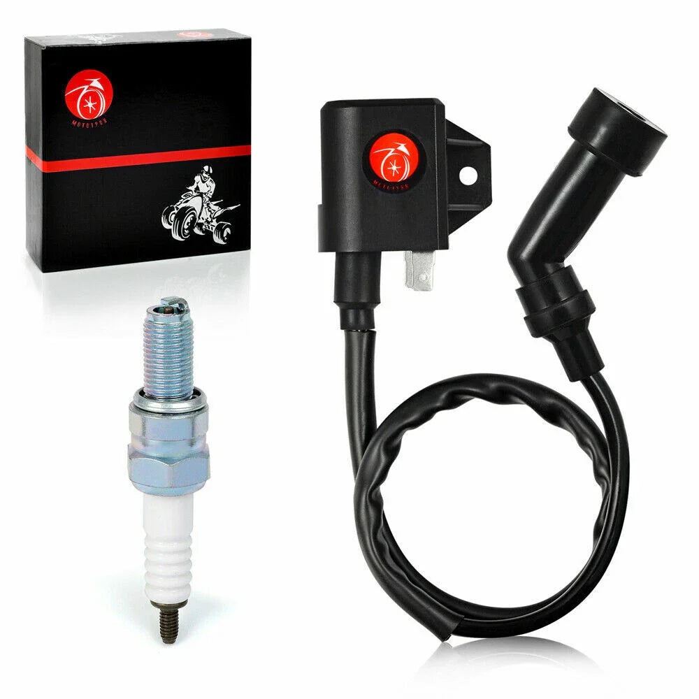 Ignition Coil & Spark Plug W/ Cap for Arctic Cat 400 4X4 LE Automatic (2003–2007)