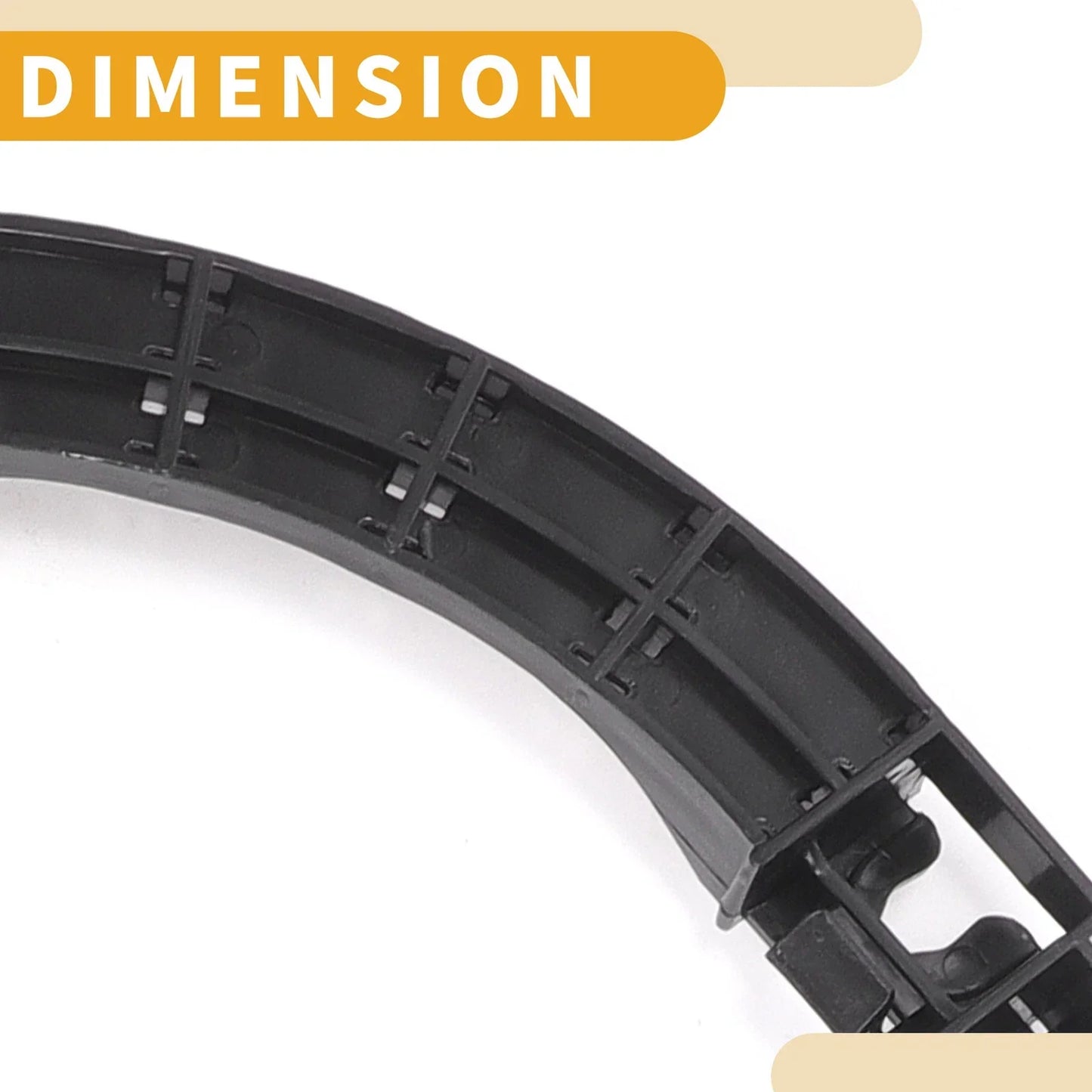 RH Side Rear Bumper Support Bracket for Honda Civic (2006-2011) 1 x Black ABS