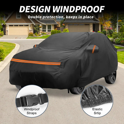 Waterproof PEVA Car Cover for Mercedes-Benz GLC 2015-2023 with Zipper