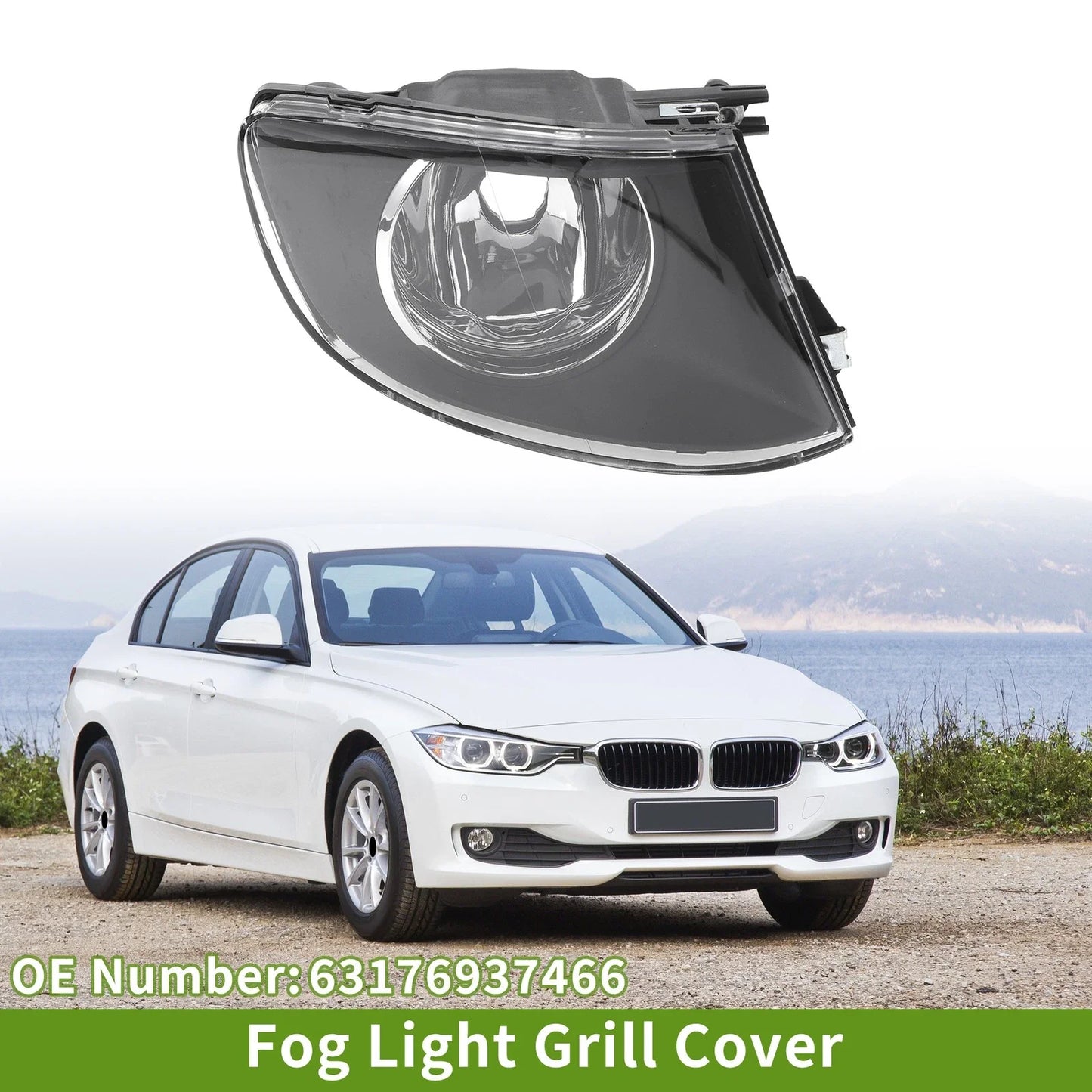 1 Pc Right Fog Light Grill for BMW 3 Series (2007-2011)