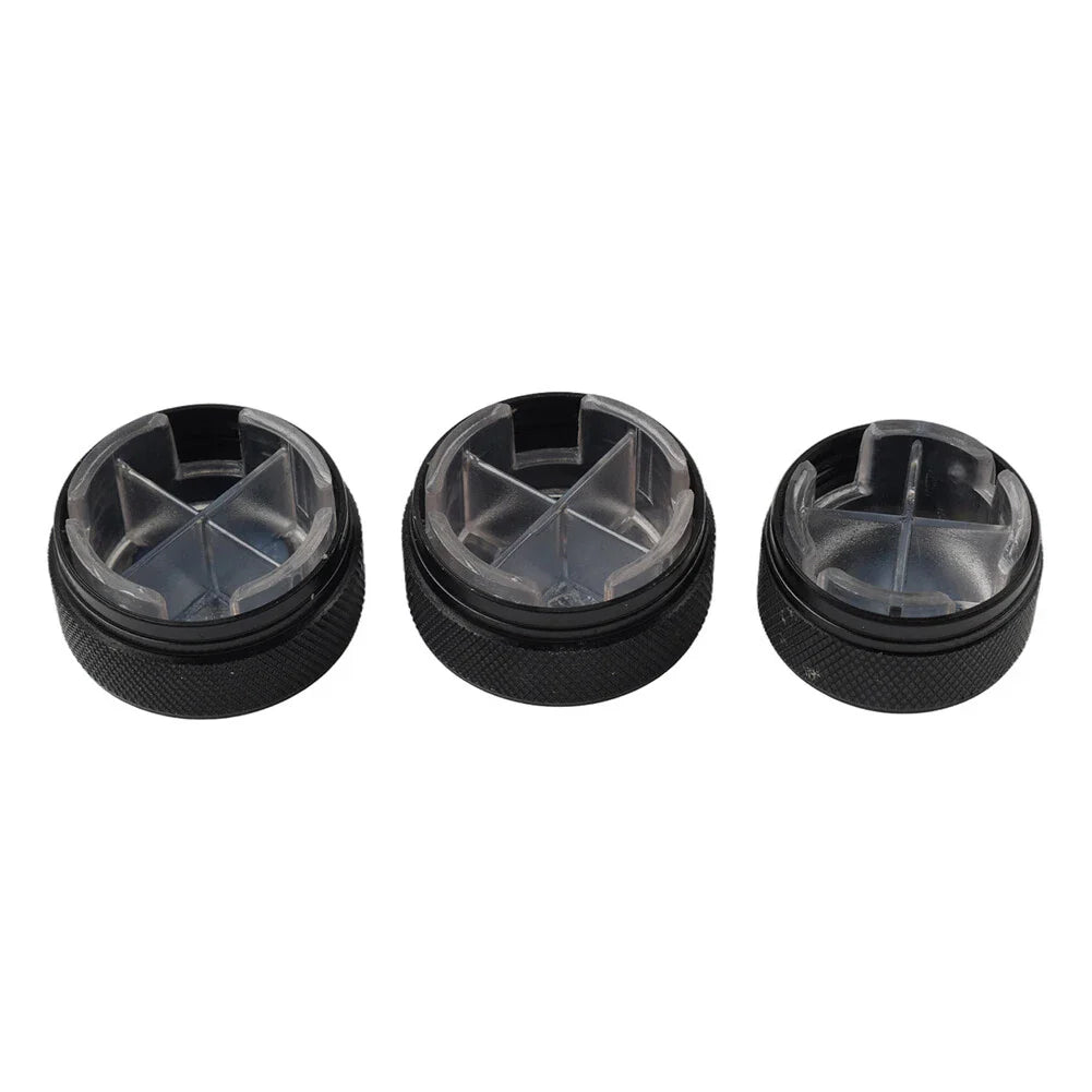 3 x ABS Air Conditioning Knob Switch Decor for VW Polo (2004-2013)