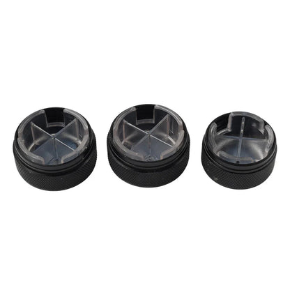 3 x ABS Air Conditioning Knob Switch Decor for VW Polo (2004-2013)