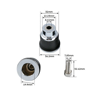 Quick Release Saddlebag Backrest Spools for Indian Chieftain (2014-2024)