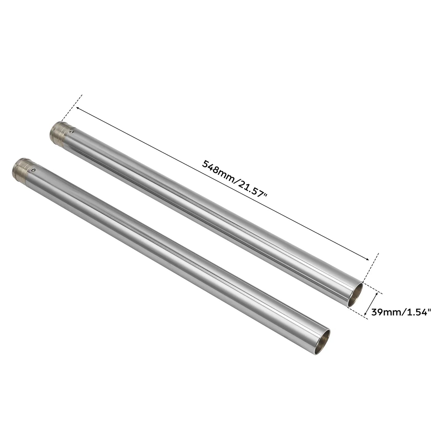 39mm Chrome Front Fork Tubes for Harley Sportster Iron 883 1200 (2016-2022)