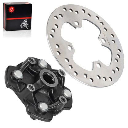 2 x Wheel Hub & Brake Disc for Honda Rancher TRX420FM 4X4 (2014–2024)