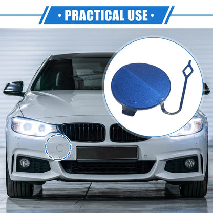 Tow Hook Eye Hole Cover for BMW F32 F33 F40 - Blue Front Right