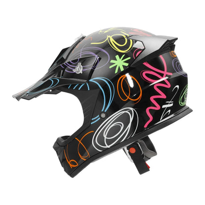 Youth ATV Helmet DOT Off Road Full Face for Kids Motocross (S/M/L/XL)