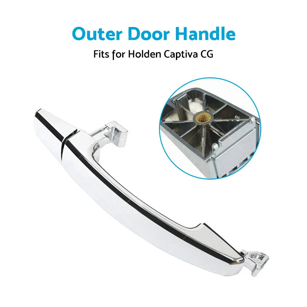 Chrome Front Left Outer Door Handle for Holden Captiva (2006-2018)