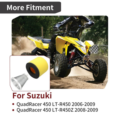 Air Filter & Holder Set for Suzuki Quadracer 450 LTR450 (2006–2009)