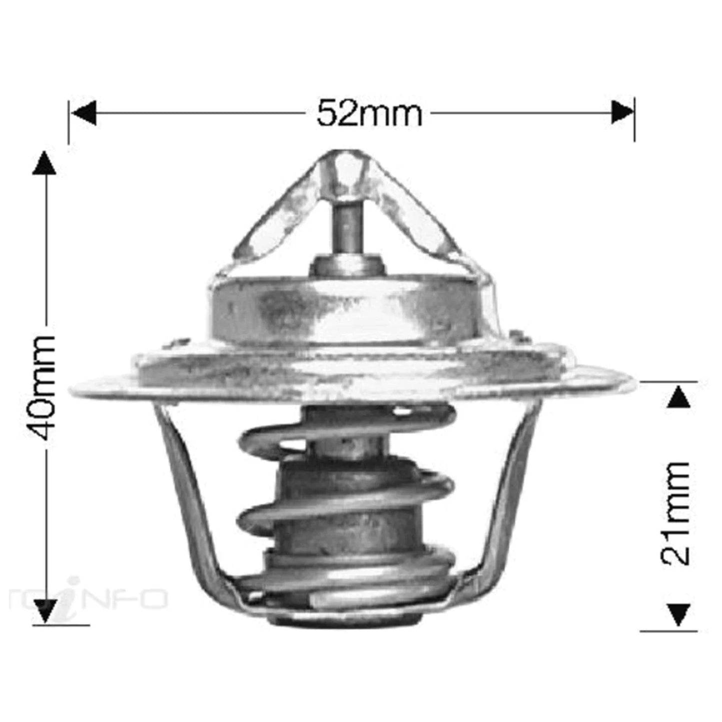Dayco Thermostat 4cyl 1.6L for Chrysler Galant (1972-1977)