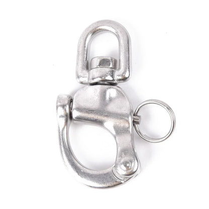 1pcs / 70mm / Marine Grade 316 Stainless Steel Snap Shackle With Swivel Bail