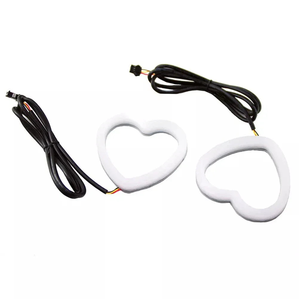 2 x Dynamic RGB Turning Signal Light Rings with High Brightness Design