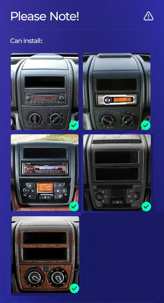 9" Wireless Carplay Android Auto Upgrade Kit for Fiat Ducato (2006-2020)
