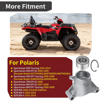 Left-Hand Wheel Carrier + Bearing for Polaris RZR S 800 (2009–2014)