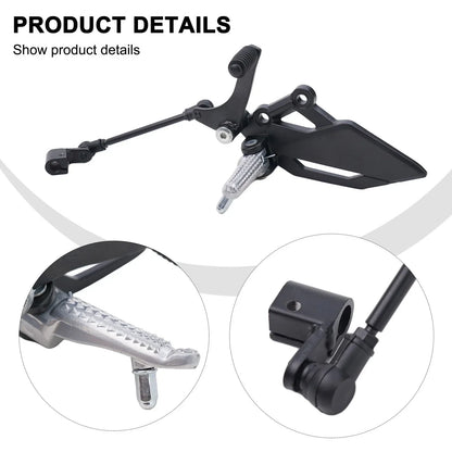 Left Foot Peg Bracket Brake Pedal High Temp Paint for Kawasaki EX 250R