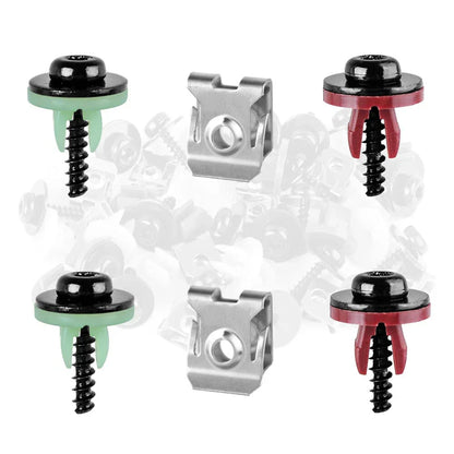 50 x Engine Splash Shield Screws Bolts U-nuts for Ford F-150, Mondeo, Fiesta, Escape