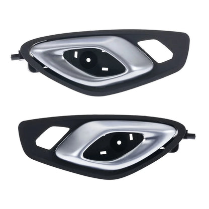 2 x Front Left & Right Inner Door Handle Silver for Chevrolet Camaro (2016–2020)