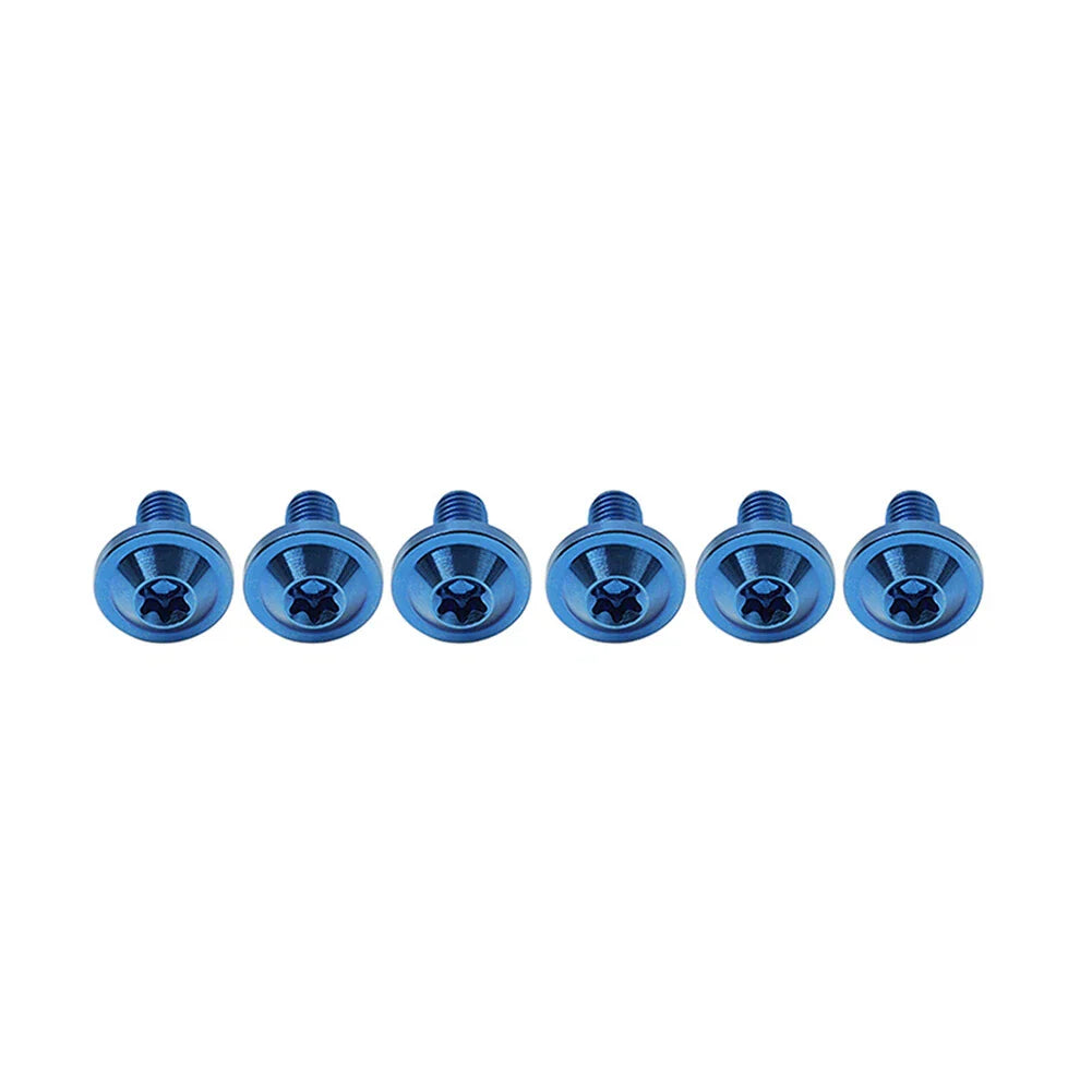 6 x Blue Titanium M6x30mm Torx Head Bolts for Bike Motorcycle