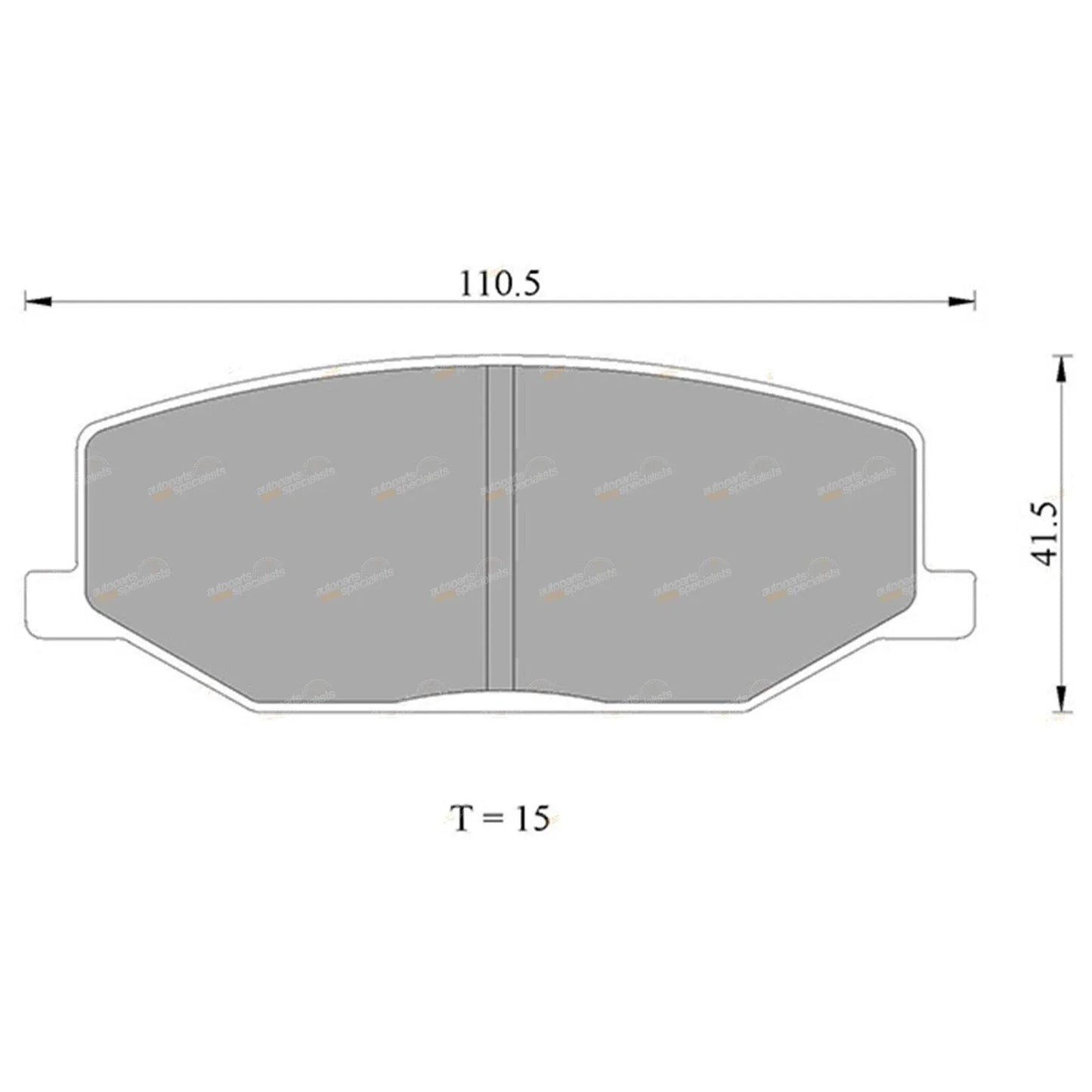 Front Disc Brake Pads Set for Suzuki Jimny 4cyl 1.3L (1998-2018)