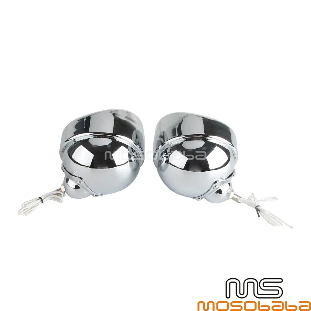 4.5" Brim Trim Cover Fog Lights for Harley Electra Glide, Road King, Street Glide